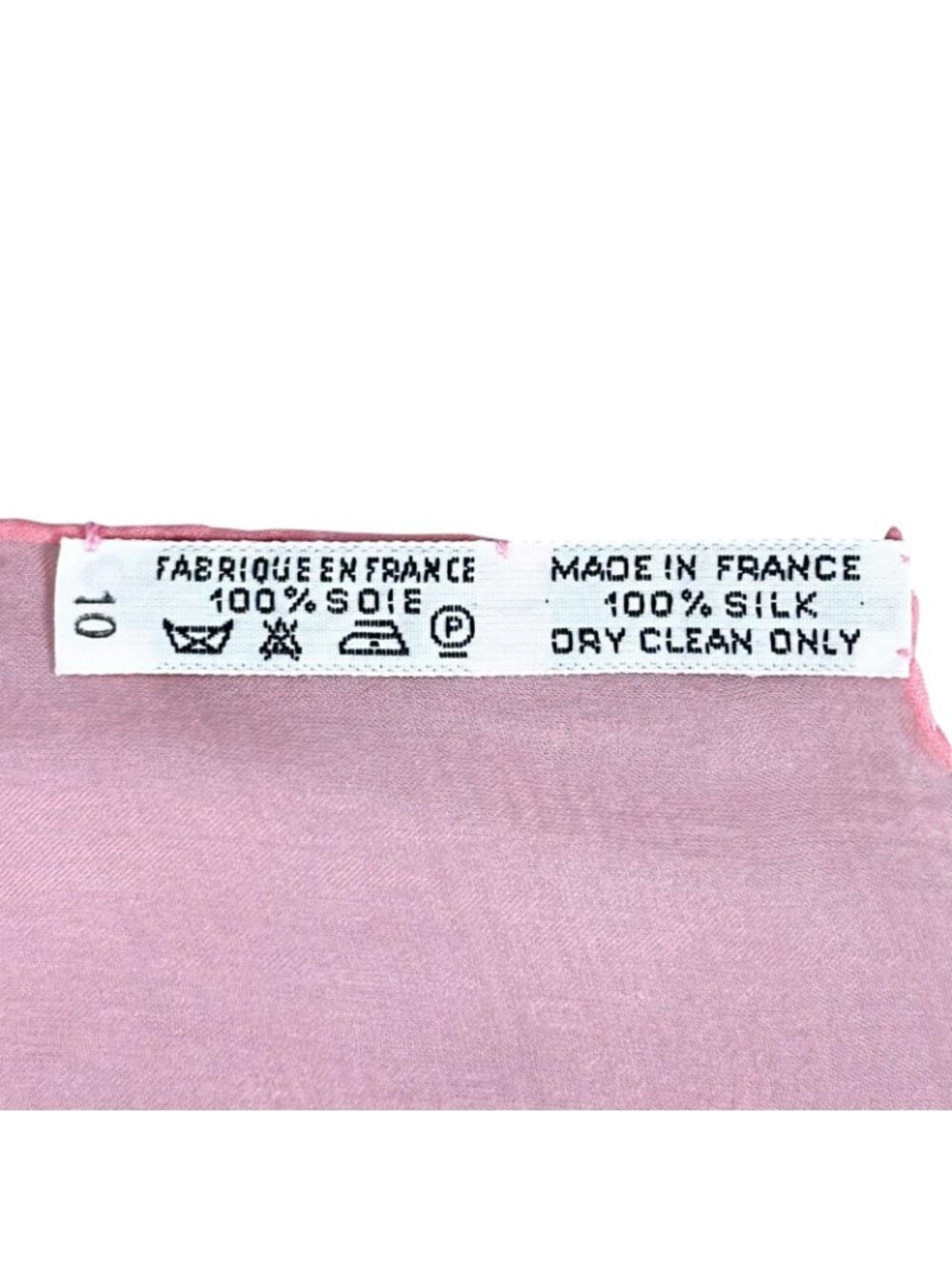 Hermes Chiffon Long Scarf Spring Festival Silk Pink - Picture 4 of 4
